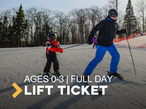 Adult (13+) Full Day Ticket- Beginner Hill Only