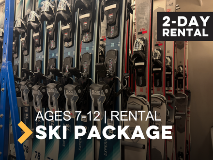 Child (7-12)Alpine Ski Rental Package 2 Day