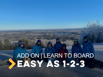 Group Easy as 1,2,3 Learn to Snowboard-Add-On 1 hr