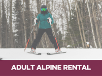 Adult (13+) Alpine Ski Rental Package