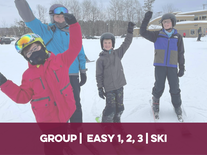 Group Easy as 1,2,3 Learn to ski (age 7+)