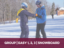 Group Easy as 1,2,3 Learn to Snowboard (age 7+)