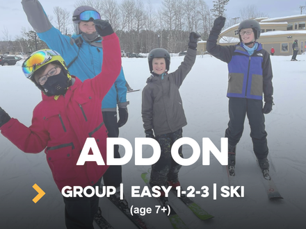 Group Easy as 1,2,3 Learn to ski-Add On