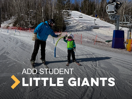 Additional Student- Little Giants (Ski)  1 hr (Ages 3 & 4)
