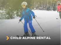 Child (7-12)Alpine Ski Rental Package