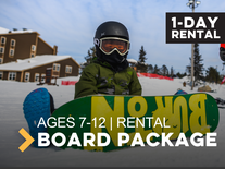 Child (7-12) Snowboard Rental Package 1 Day