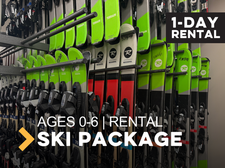 Child (0-6)Alpine Ski Rental Package