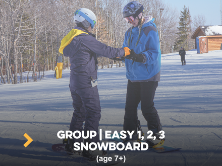 Group Easy as 1,2,3 Learn to Snowboard (age 7+)