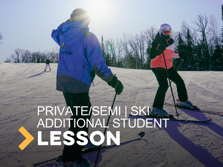 Additional Student- Ski  2hr (age 5+)
