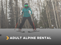 Adult (13+) Alpine Ski Rental Package