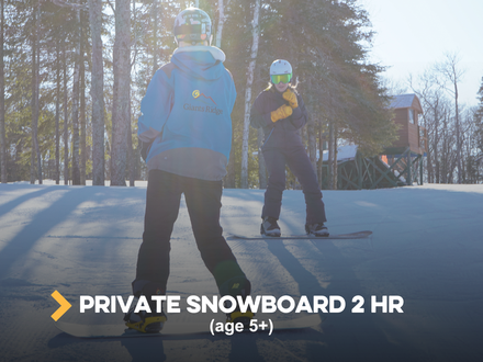 Private Snowboard-Main Student- 2hr (age 5+)