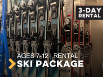 Child (7-12)Alpine Ski Rental Package 3 Day