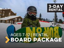 Child (7-12) Snowboard Rental Package 3 Day